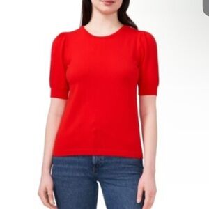 NWT Vince Camuto Lightweight Pearl Button Closure Top